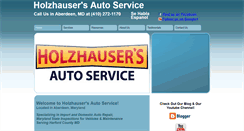 Desktop Screenshot of holzhausersauto.com